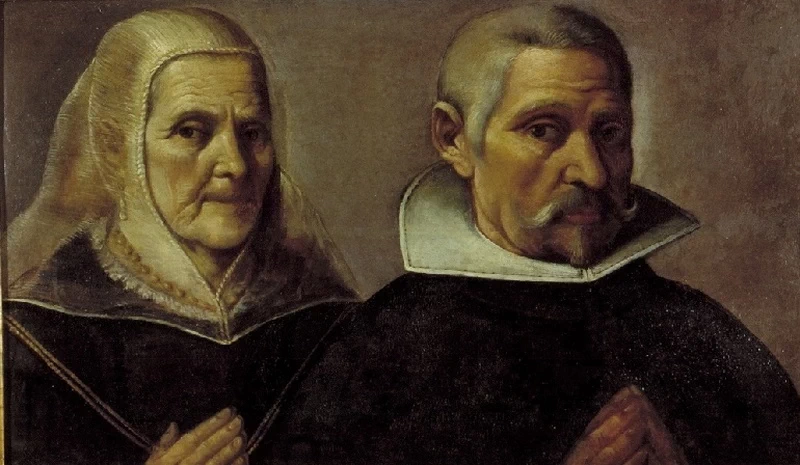 Ritratto di una dama e di un gentiluomo in preghiera